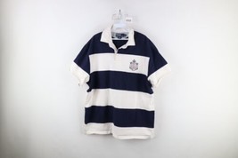 Vintage 90s Ralph Lauren Mens XL Distressed Nautical Anchor Crest Rugby Polo - £46.50 GBP