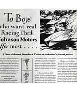 1931 Johnson Motors Advertisement Antique Sea Horses Boats Nautical Ephe... - $560.63 MXN