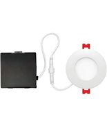 GLOBE ELECTRIC 91205 3&quot; White Integrated recessed kit - $52.90 CAD