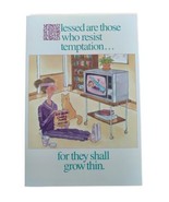 Vintage Poster Exercise Diet Humor Funny Cartoon 1988 Argus USA 13.5&quot;x9&quot; - £15.68 GBP