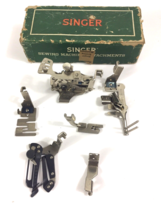 Vintage Singer Sewing Machine Metal parts Includes Ruffler, box and more - $29.49
