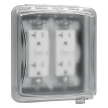 In-Use Cover 2-Gang Clear Thermoplastic NEMA 3R, Taymac MM1410C - $8.90