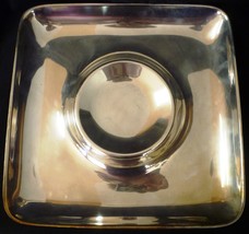 GORGEOUS BRISTOL SILVERPLATE CHIP AND DIP POLISHED TRAY - $298.23 MXN