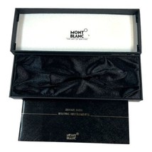 Montblanc EMPTY Pen Storage Box w/ Original Warranty Booklet  Satin Lining Gift - £60.11 GBP