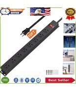10ft Power Strip with 8 Wide Spaced Outlets – Safe for Kitchen, Workshop... - $922.97 MXN