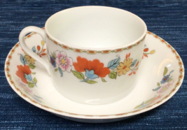 Vtg Chamart LeClair Limoges France Floral Tea Cup Mug Saucer LEC Porcelain 903A - £30.39 GBP