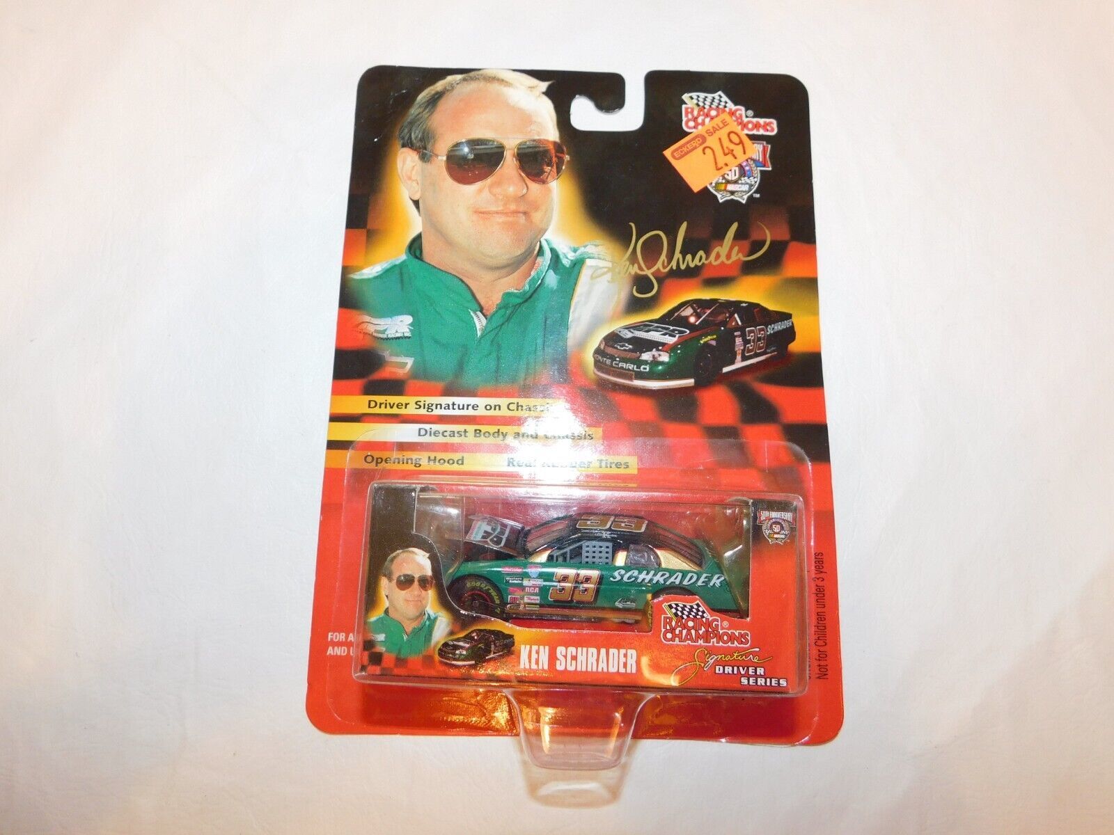 Racing Champions Signature Drivers Series Ken Schrader #33 Die Cast Body... - $15.43