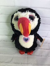 Yu Me YuMe Toys Toucan Bird Plush Stuffed Animal Toy Sparkle Eyes Heart on Chest - £8.17 GBP