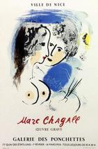 Marc Chagall 26 &quot;Chagall oeuvre grave&quot; Art in posters 1959 - £62.93 GBP