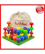 Montessori Sensory Peg Board Set - 30 Stackable Pegs &amp; E-Book for Learning - $555.64 MXN