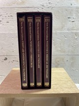 The New Webster&#39;s Desk Reference Library 4 Vol Leatherette Hardcover Boxed Set - £7.79 GBP