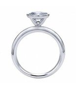 Solitaire Engagement Ring 1.50Ct Round Moissanite 14k White Gold Finish ... - £118.27 GBP