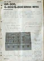 Roland GR-300 G-303, G-808 Guitar Synth Original Service Manual Schemati... - £46.89 GBP