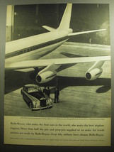 1958 Rolls-Royce Advertisement - Conway by-pass Jets and Silver Cloud Car - £14.54 GBP