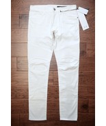 Armani Exchange A|X $180 J27 Men&#39;s Skinny Biker Stretch Cotton White Jea... - $90.25 CAD