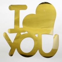 Word I Heart You Plastic Shapes Confetti Die Cut Free Shipping - £5.50 GBP