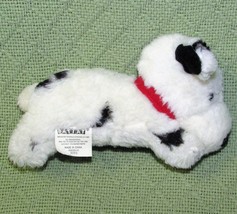 Battat 7&quot; Dalmatian Dog Plush Stuffed Animal Puppy Red White Black w/COLLAR Toy - £7.04 GBP