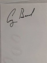 George H.W. Bush Autographed 3x5 Index Card - $99.00
