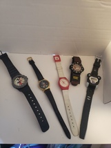 Bulk Lot 9 of 5 Watches Mickey Mouse Taz Jemis Cat needs batteries   - $60.00