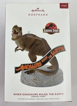 Hallmark Magic Ornament Jurassic Park T Rex When Dinosaurs Ruled The Earth - $97.74