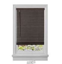 GII Madera-Plantation Blind Mahogany 30x64 2&quot; faux wood slats Without Cords - $42.74