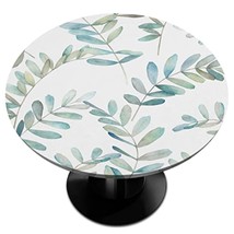 Elastic Edge Vinyl Fitted Tablecloth Design Heavy Duty Abstract Marble Stone Pat - $44.99