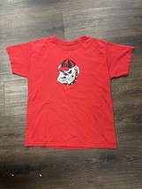 Russell Kids University Of Georgia Bulldogs T Shirt Size 10/12 Large - £9.03 GBP