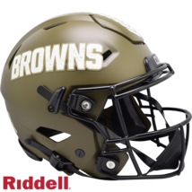 Cleveland Browns Helmet Riddell Authentic Full Size SpeedFlex Style Salute To Se - $707.99