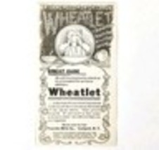 Wheatlet Breakfast Franklin Mills 1897 Advertisement Victorian Cereal AD... - $372.61 MXN