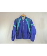 Reebok Athletic Jacket Blue Teal Mens Small Track Street Wear Zip Up Vtg... - £23.06 GBP