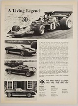 1973 Print Ad The Lotus Europa Special Five Times World Champion - $19.17