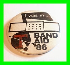 Vintage I Was In Bandaid 1986 Pin Back Button - £11.67 GBP
