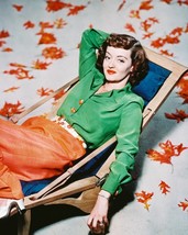 Bette Davis 16X20 Canvas Smiling Pose In Green Shirt Lying Back In Pool ... - £55.87 GBP