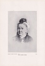 Vintage 8 x 5.5&quot; Print Brown&#39;s Famous Pictures - Julia Ward Howe - No. 22 - $5.47 CAD