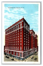Syracuse Hotel Syracuse New York NY  UNP Unused WB Postcard H22 - £1.51 GBP
