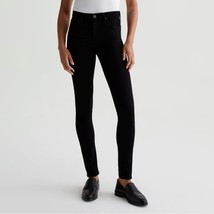 AG Adriano Goldschmied prima mid rise cigarette black size 26 stretch skinny fit - £26.97 GBP