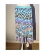 Multiples Boho Geometric Print Midi Skirt – Size M - $309.25 MXN