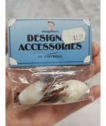 Mangelsens Designer Accessories 1 1/2&quot; Partridge Paper Craft Bird - $8.90