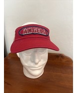 NEW Los Angeles Angels Visor Baseball MLB Snapback Cap Adjustable Red CA... - $843.42 MXN