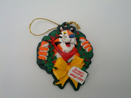 Kellogg cereal 1999 Tony the tiger season&#39; greetings Christmas tree ornament - £15.78 GBP