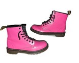 Dr Martens Delaney Boots Hot Pink Patent Leather Women’s Size 5 US Ladies - £30.05 GBP