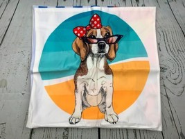 Dog Pillow Covers 18x18 Set of 4 Colorful Dog Pillow Case Cottton Linen - £19.31 GBP