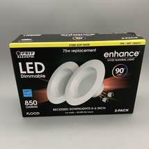 NOB Feit Electric LED Enhance Flood Recessed Downlights 5-6&quot; 9.4W Soft White 75W - £10.21 GBP