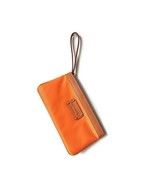 Kate Spade leather Clutch Wristlet Orange Purse Chrissy Model Zip New NW... - $79.20