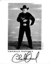Charlie Daniels signed 8X10 Photo B/W Promo- COA (Country/Southern Rock Legend) - £47.29 GBP