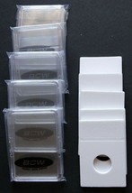 (5) BCW  Penny Coin Display Slab With Foam Insert - White - Coin - $5.95