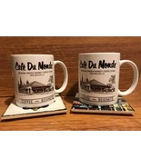 Cafe Du Monde Coffee Mug and New Orleans Tile Cork Back Coaster Set of 2 - £31.87 GBP