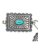Authentic Vintage Navajo Sterling Silver Turquoise Concho Belt - 66 gram... - $14,196.42 MXN