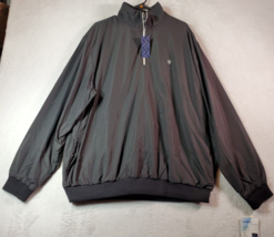 Austin Reed Golf Jacket Mens XL Black 100% Polyester Long Sleeve Pockets 1/4 Zip - £17.40 GBP