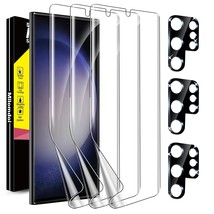 [3+3 Pack] For Screen Protector [Not Glass] Accessories 3 Pack Tpu Film ... - £14.84 GBP